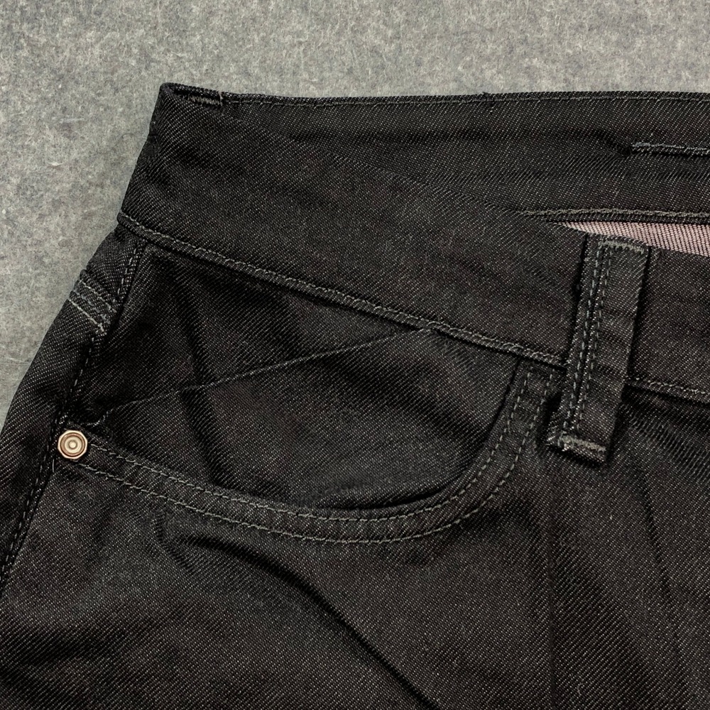Joes Men Jeans 33x34 Black Brixton Straight Narrow Coated Rock Metallic Mid-rise - Picture 5 of 16